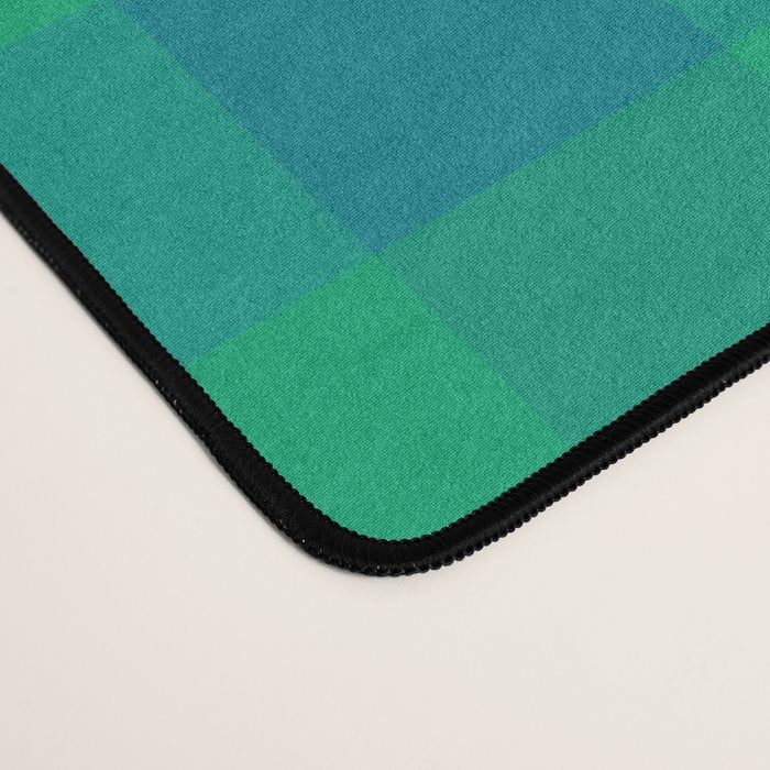 Retro Green Gingham Desk Mat Gallery Image 4