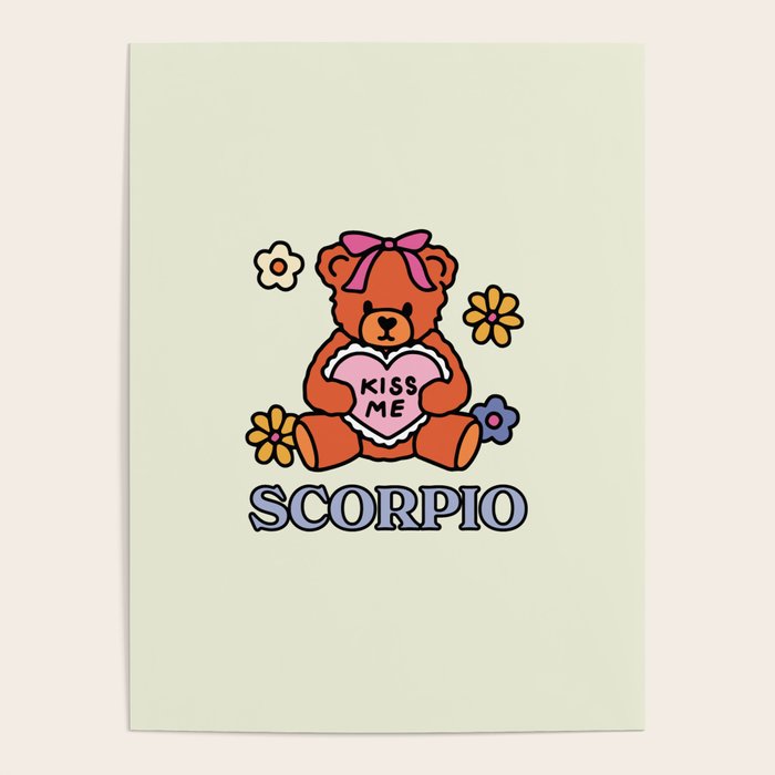 Scorpio Teddy Bear Poster Gallery Image 4