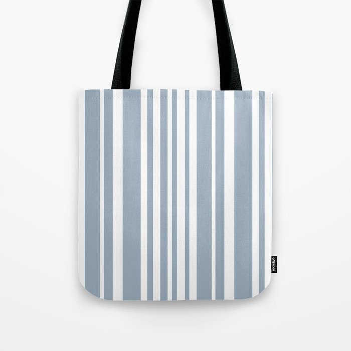Classic Stripes XXXVI - Natural Blue  Tote Bag Gallery Image 1