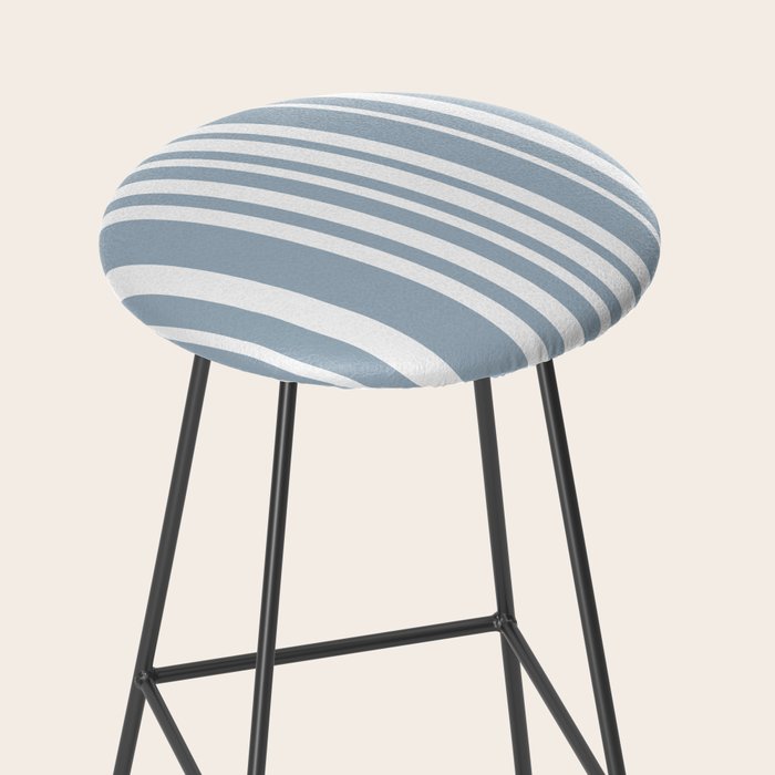 Classic Stripes XXXVI - Natural Blue  Stool Gallery Image 2