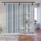 Classic Stripes XXXVI - Natural Blue  Wall Mural Gallery Image 1