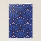 Butterflies and blossom blues pattern Stationery Card Gallery Image 2