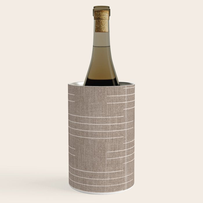 Minimalist, Boho, Line Art in Stone Beige Wine Chiller Gallery Image 2