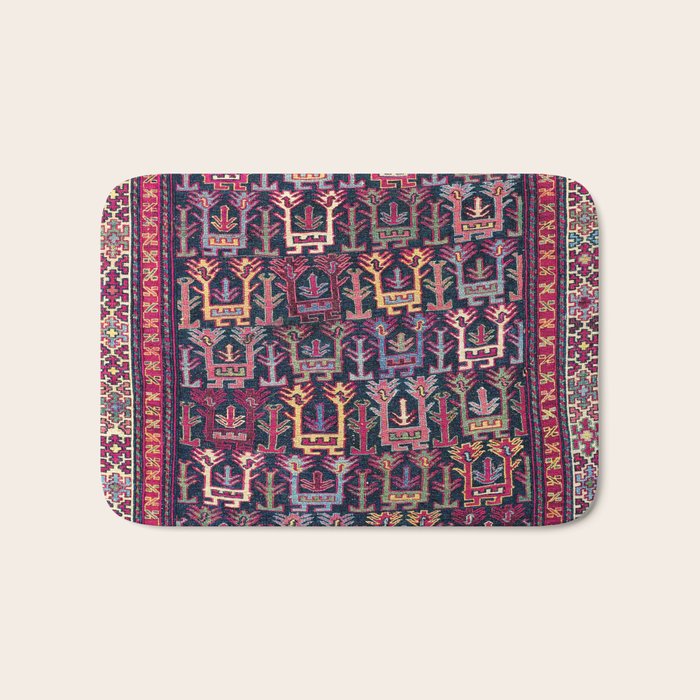 Khamseh Shahsavan Sumakh Azerbaijan Persian Tribal Bag Print Bath Mat Gallery Image 1