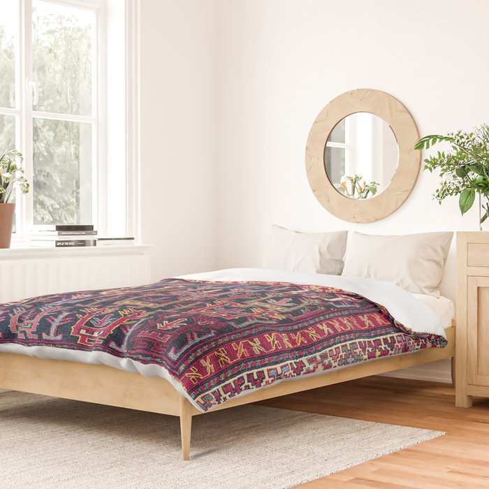 Khamseh Shahsavan Sumakh Azerbaijan Persian Tribal Bag Print Duvet Cover Gallery Image 2