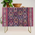 Khamseh Shahsavan Sumakh Azerbaijan Persian Tribal Bag Print Credenza Gallery Image 1