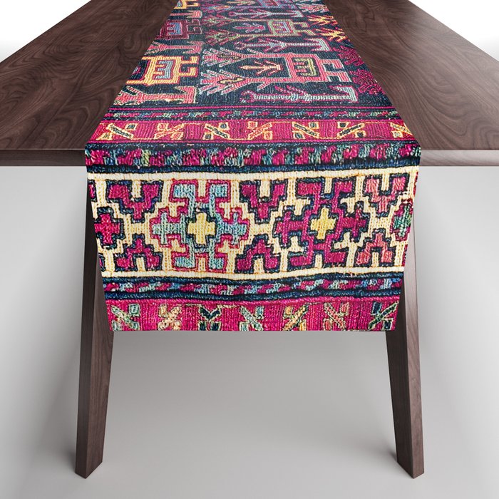 Khamseh Shahsavan Sumakh Azerbaijan Persian Tribal Bag Print Table Runner Gallery Image 1