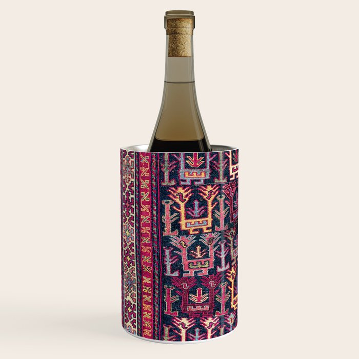 Khamseh Shahsavan Sumakh Azerbaijan Persian Tribal Bag Print Wine Chiller Gallery Image 2