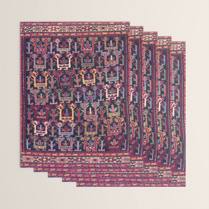 Khamseh Shahsavan Sumakh Azerbaijan Persian Tribal Bag Print Wrapping Paper Gallery Image 3