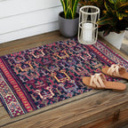 Khamseh Shahsavan Sumakh Azerbaijan Persian Tribal Bag Print Outdoor Rug Gallery Image 2