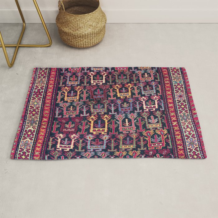 Khamseh Shahsavan Sumakh Azerbaijan Persian Tribal Bag Print Rug Gallery Image 1