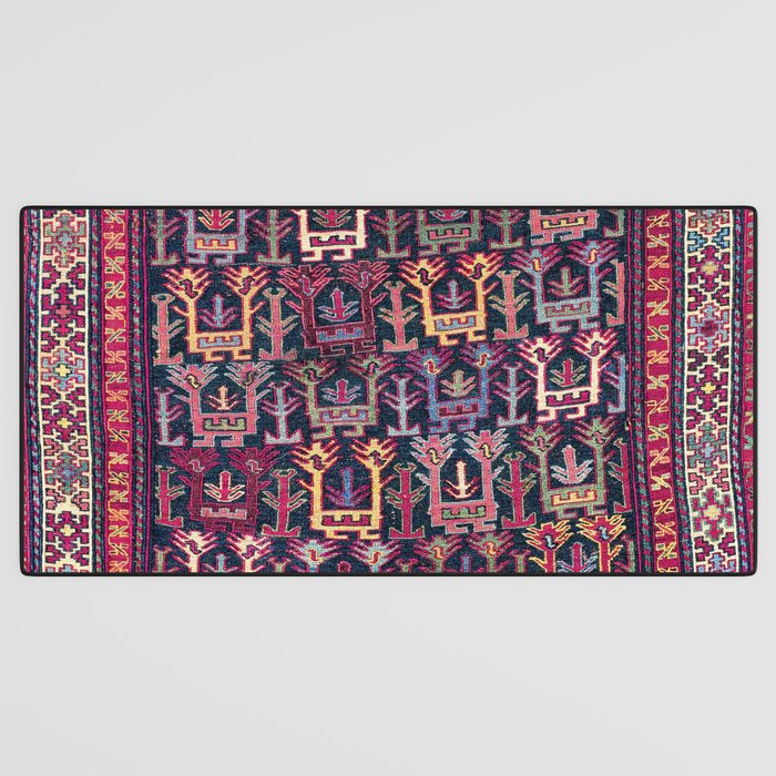 Khamseh Shahsavan Sumakh Azerbaijan Persian Tribal Bag Print Desk Mat Gallery Image 3