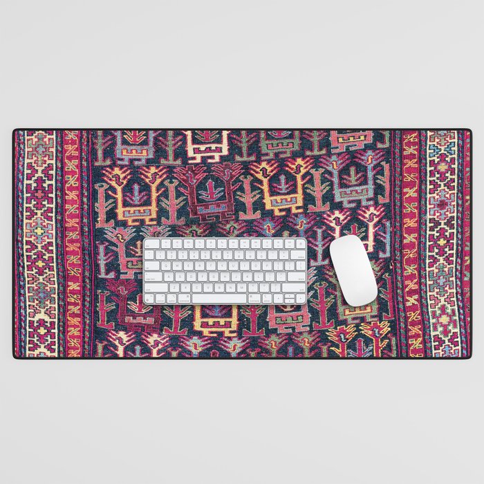 Khamseh Shahsavan Sumakh Azerbaijan Persian Tribal Bag Print Desk Mat Gallery Image 1