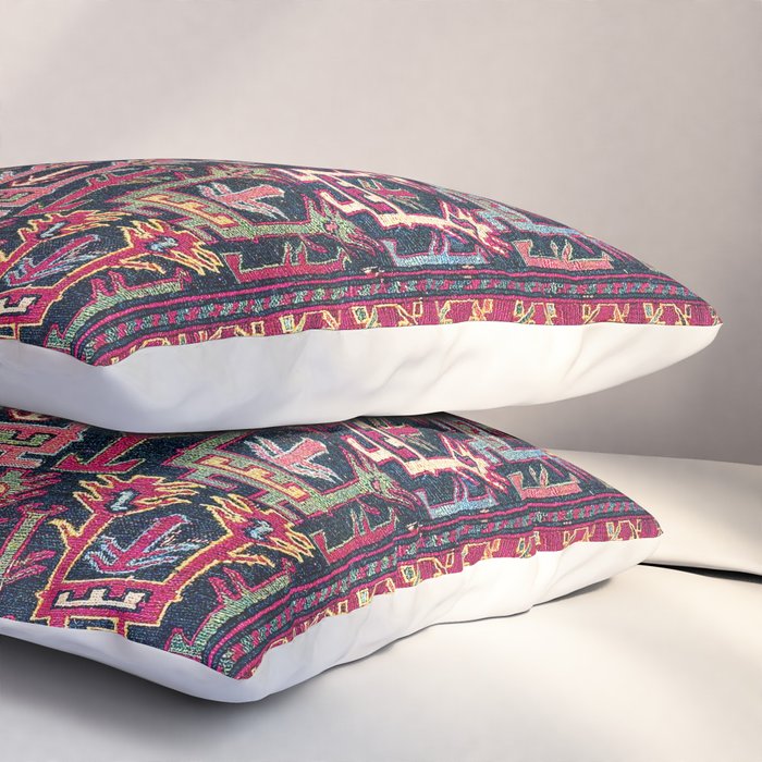 Khamseh Shahsavan Sumakh Azerbaijan Persian Tribal Bag Print Pillow Sham Gallery Image 3
