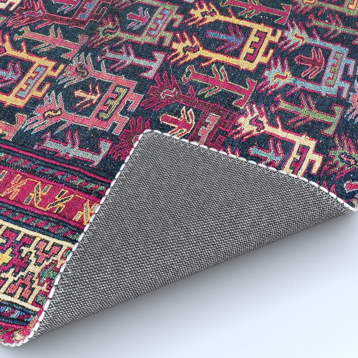 Khamseh Shahsavan Sumakh Azerbaijan Persian Tribal Bag Print Rug Gallery Image 4