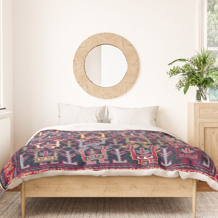 Khamseh Shahsavan Sumakh Azerbaijan Persian Tribal Bag Print Duvet Cover Gallery Image 3