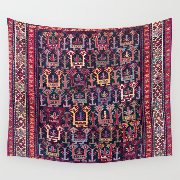 Khamseh Shahsavan Sumakh Azerbaijan Persian Tribal Bag Print Wall Tapestry Gallery Image 1