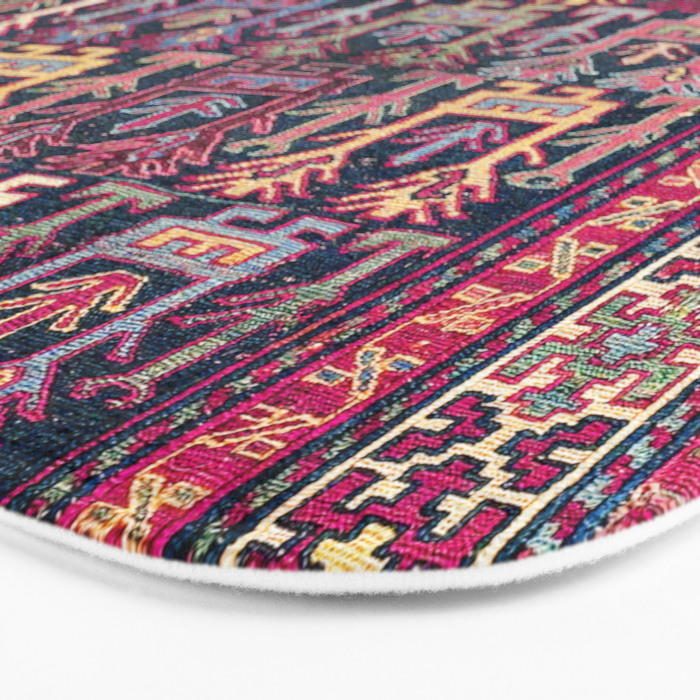 Khamseh Shahsavan Sumakh Azerbaijan Persian Tribal Bag Print Bath Mat Gallery Image 3