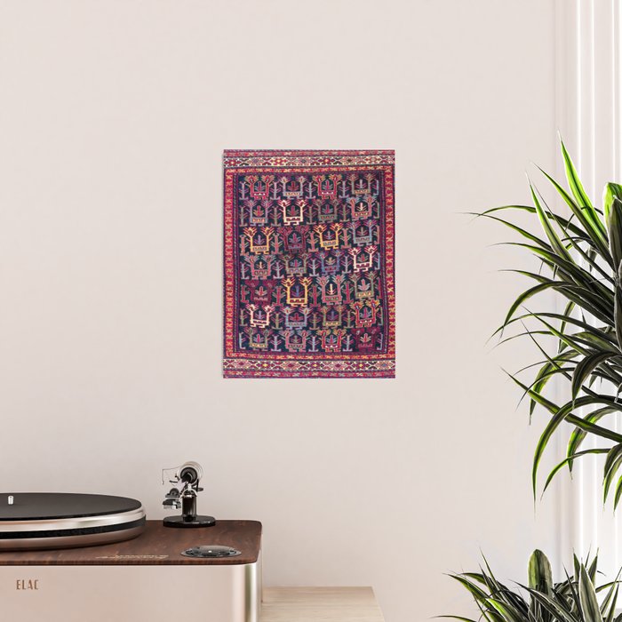 Khamseh Shahsavan Sumakh Azerbaijan Persian Tribal Bag Print Poster Gallery Image 2