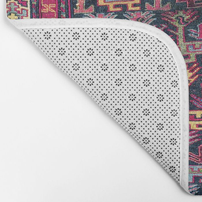 Khamseh Shahsavan Sumakh Azerbaijan Persian Tribal Bag Print Bath Mat Gallery Image 2