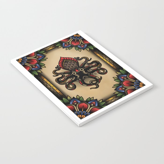Traditional Tattoo Octopus  Notebook Gallery Image 2