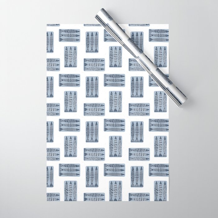Tinned Fish Wrapping Paper Gallery Image 1