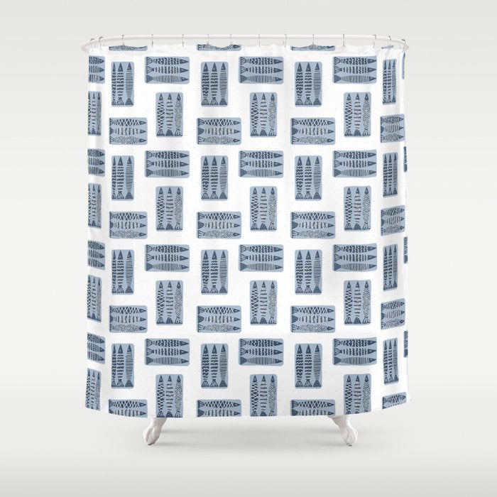 Tinned Fish Shower Curtain Gallery Image 1