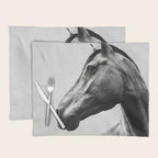 Horses - Black & White 2 Placemat Gallery Image 1