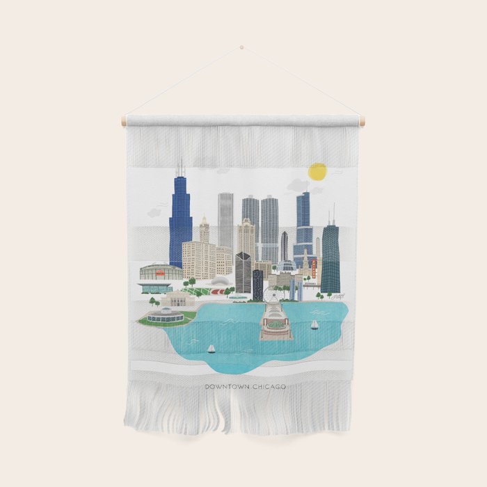 Chicago Illustration Wall Hanging Gallery Image 1