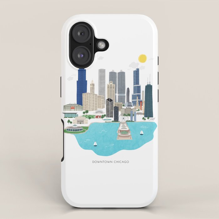 Chicago Illustration iPhone Case Gallery Image 1