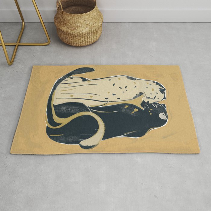 Two Cheetahs 2 Rug Gallery Image 1