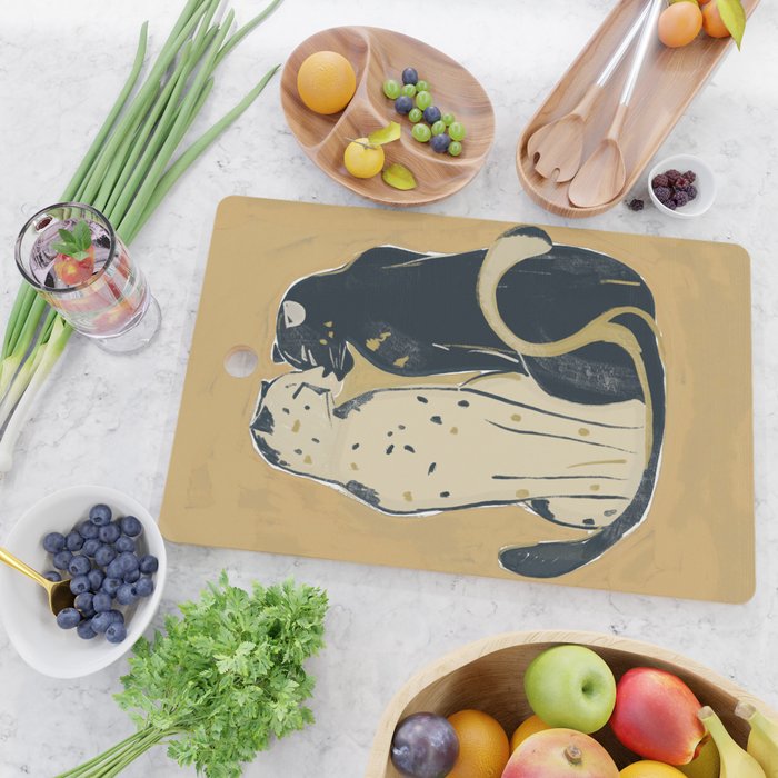 Two Cheetahs 2 Cutting Board Gallery Image 2