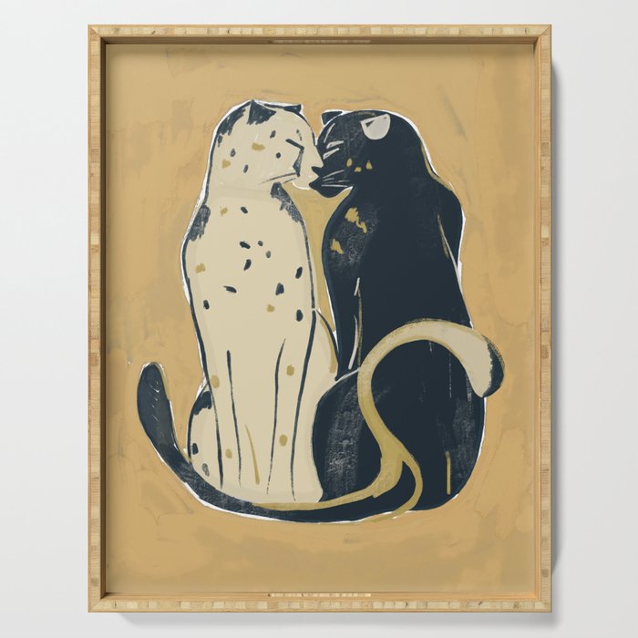 Two Cheetahs 2 Serving Tray Gallery Image 1