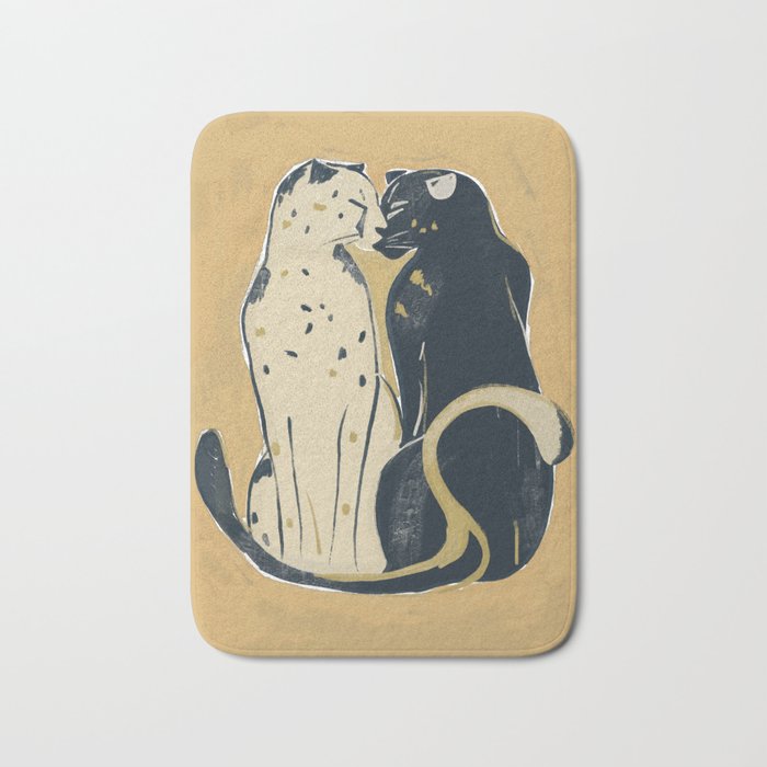 Two Cheetahs 2 Bath Mat Gallery Image 1