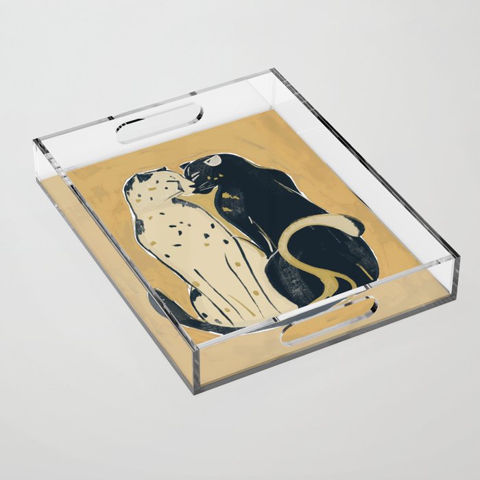 Two Cheetahs 2 Acrylic Tray Gallery Image 1