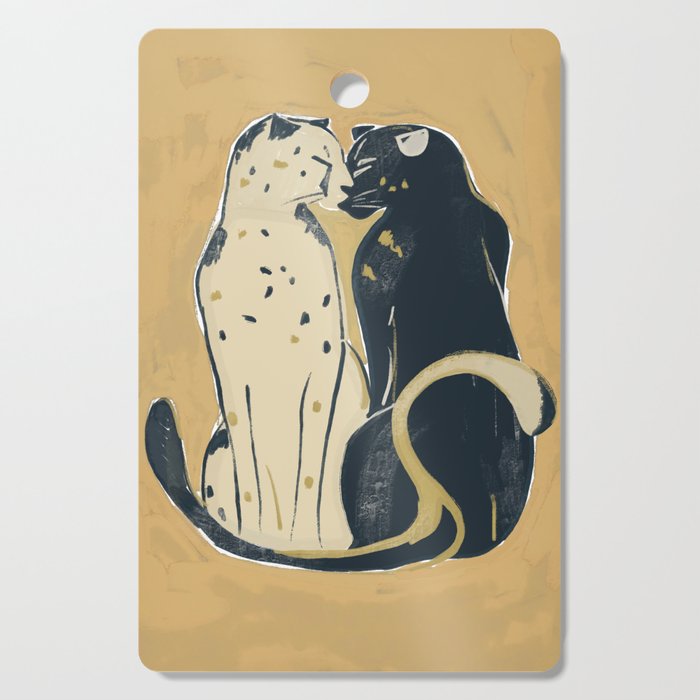 Two Cheetahs 2 Cutting Board Gallery Image 1