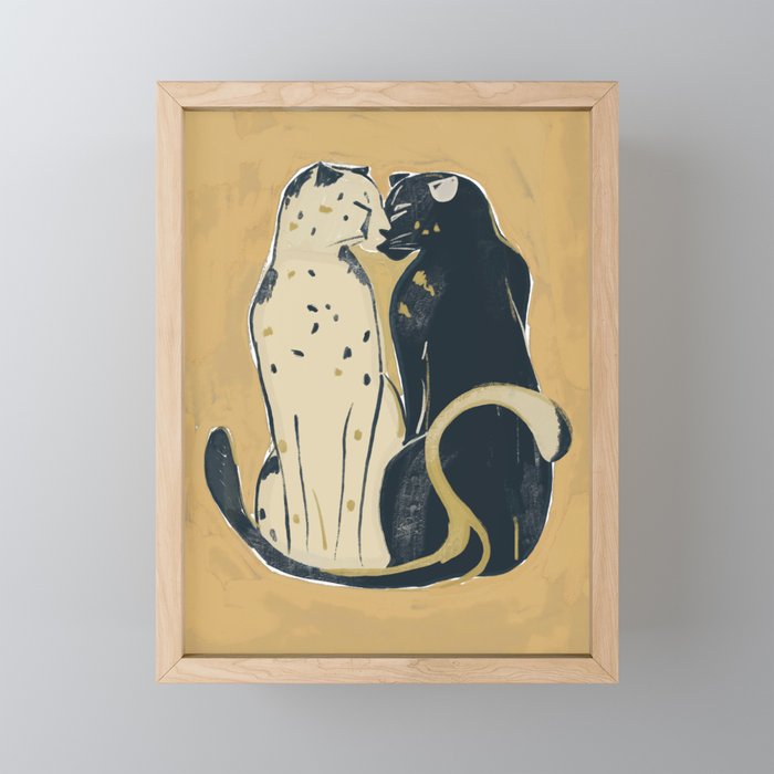 Two Cheetahs 2 Mini Art Print Gallery Image 1