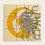 Sun and Moon Wood Wall Art Gallery Image 1