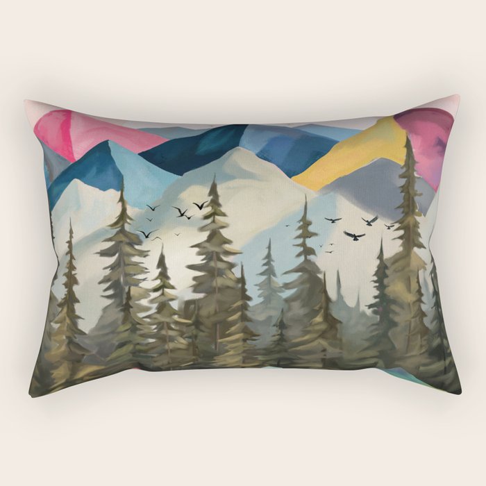 Dawn Over the Ridge  Rectangular Pillow Gallery Image 1