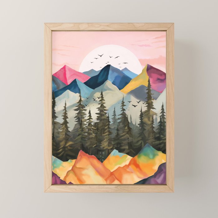 Dawn Over the Ridge  Mini Art Print Gallery Image 1