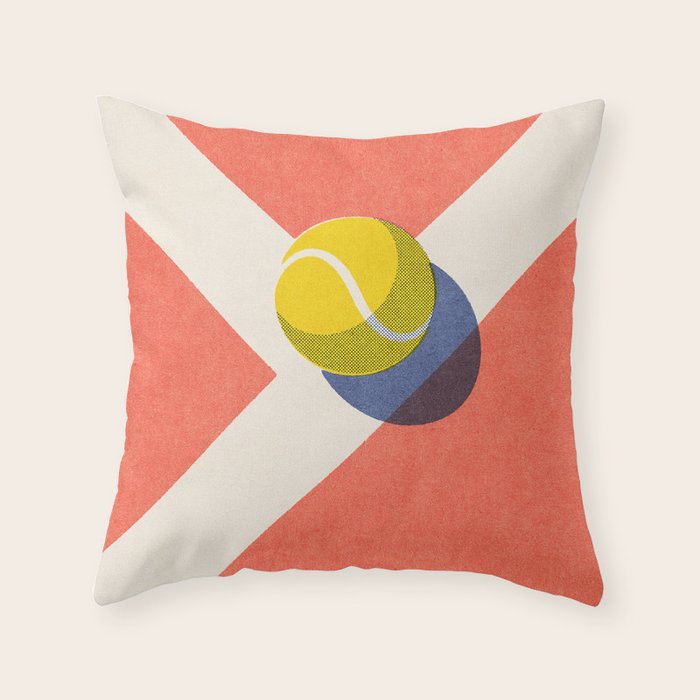 BALLS / Tennis - clay court I Throw Pillow Gallery Image 6