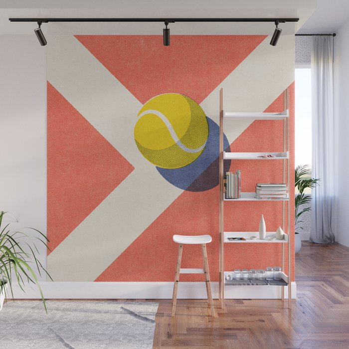 BALLS / Tennis - clay court I Wall Mural Gallery Image 1