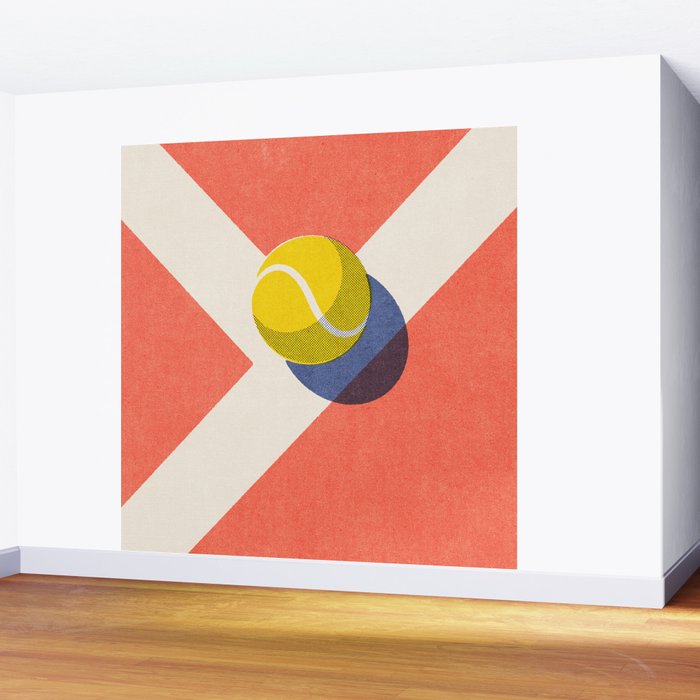 BALLS / Tennis - clay court I Wall Mural Gallery Image 2