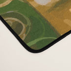 Klimt White Cat with Green Eyes Desk Mat Gallery Image 4