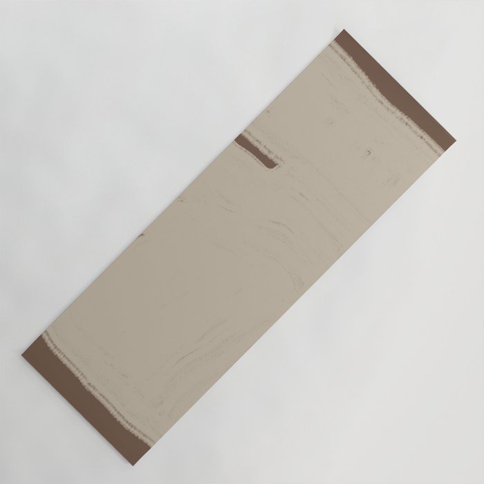 Beige Organic Modern Shape Yoga Mat Gallery Image 1