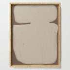 Beige Organic Modern Shape Serving Tray Gallery Image 1