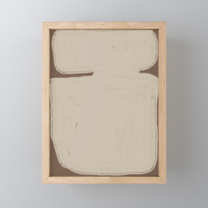 Beige Organic Modern Shape Mini Art Print Gallery Image 1