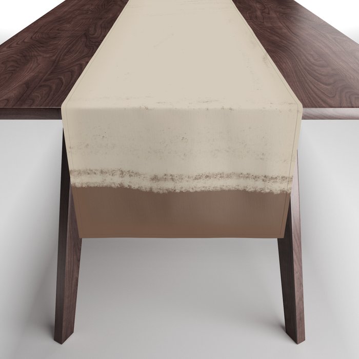 Beige Organic Modern Shape Table Runner Gallery Image 1