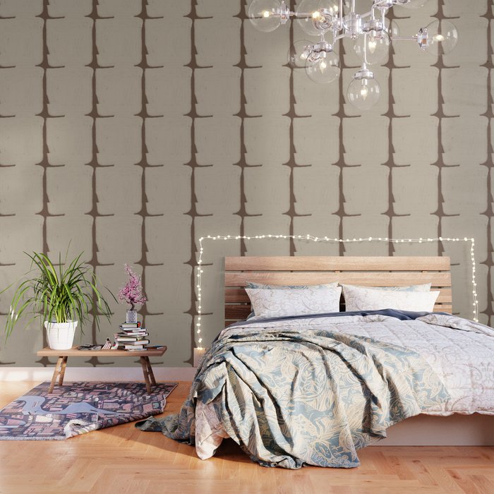 Beige Organic Modern Shape Wallpaper Gallery Image 1