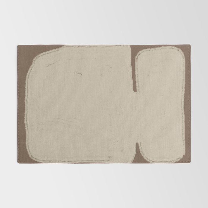 Beige Organic Modern Shape Rug Gallery Image 2